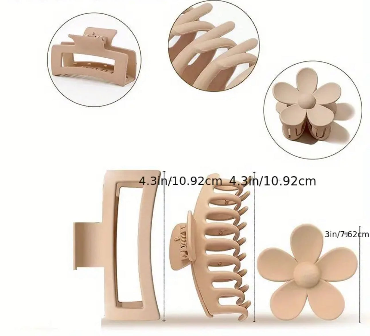 Haarklammer 3set Sehr Schön Neu