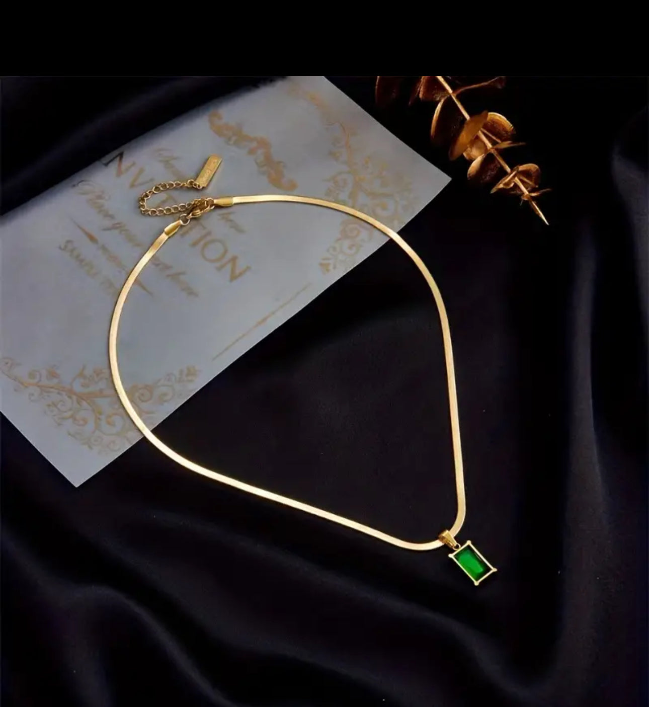 Halskette mit anhänger Edelstahl 18 karat vergoldete