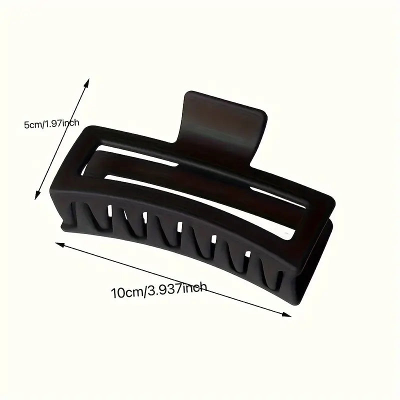 Elegantes 3-teiliges Haarspangen-Set, Rutschfester Halt - Mattes Finish, Vintage Minimalistisch - Schwarz, Weiß, Khaki