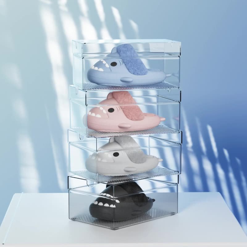 Hausschuhe Shark Abnehmbare Warme Fuzzy Hausschuhe Schlafzimmer Haus Schuhe Frauen