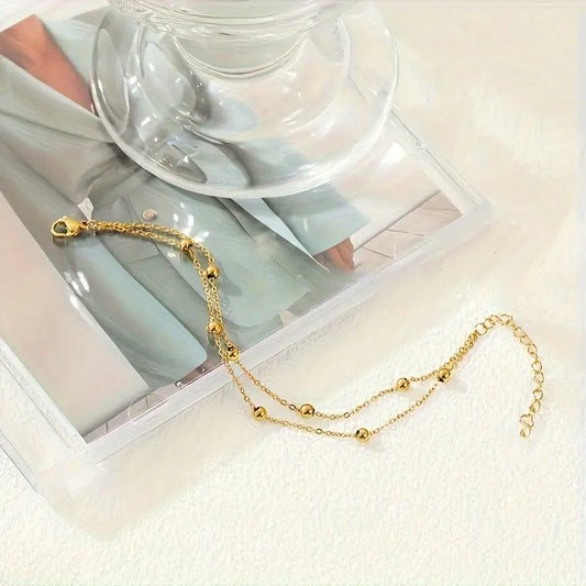 Armband aus Edelstahl 18 Karat vergoldet