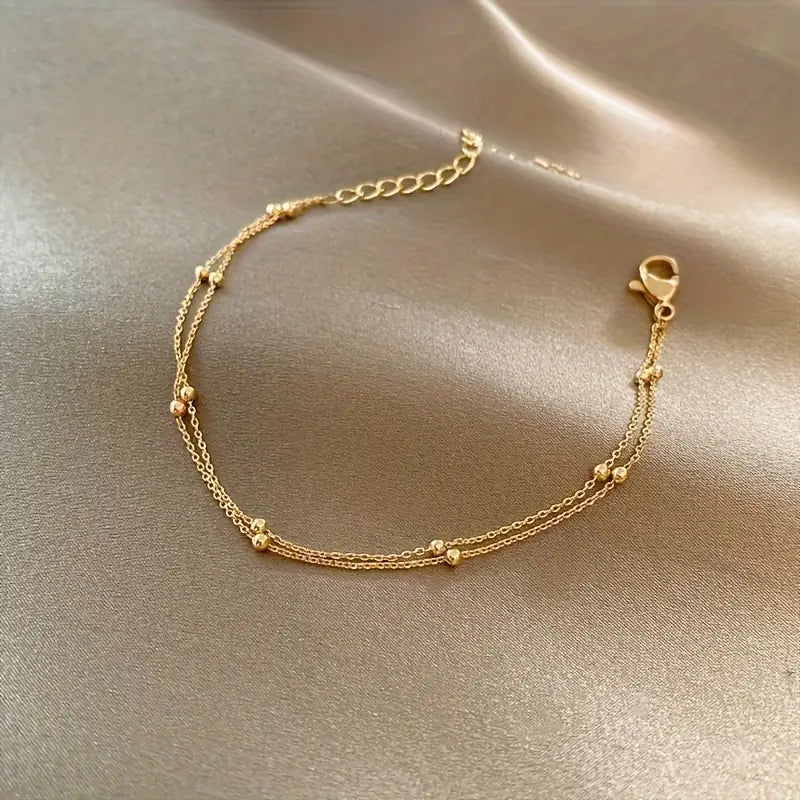 Armband aus Edelstahl 18 Karat vergoldet